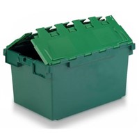 Schoeller Allibert 80L Green PP Large Storage Box, 374mm x 460mm x 720mm