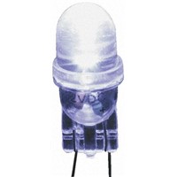 LED Reflector Bulb, Wedge, White, 9 mm Lamp, 10mm dia., 12 V dc
