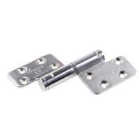 ROCA Brushed Stainless Steel Hinge Screw, 123mm x 84mm x 3mm
