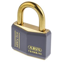 ABUS XR0084GY 40 All Weather Brass Safety Padlock 40mm