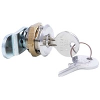 Steinbach &amp;amp; Vollman Panel to Tongue Depth 20mm Brass Cylinder Lock, Key to unlock