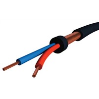 S2Ceb-Groupe Cae 100m 2 Core Screened Black Microphone Cable, 6.35mm od Flame Retardant, 0.22 mm2 CSA