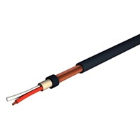 S2Ceb-Groupe Cae 100m 2 Core Screened Black Microphone Cable, 6.2mm od Flame Retardant, 0.22 mm2 CSA