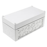 Junction box with grey lid,300x150x132mm