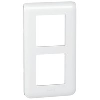 Legrand White 2 Gang Cover for Support Frame Faceplate