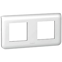 Legrand White 2 Gang Cover for Support Frame Faceplate