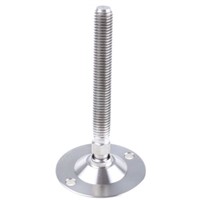 Nu-Tech Engineering Adjustable Feet A200/002 M10 75mm, 50mm Dia. Stainless Steel, Stainless Steel 500kg Static Load