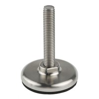 Nu-Tech Engineering Adjustable Feet A300/001 M8 40mm, 40mm Dia. Stainless Steel, Stainless Steel 450kg Static Load