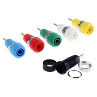 Staubli Black, Blue, Green, Red, White, Yellow Female Banana Plug - Screw