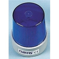 Curtis TB Blue Xenon Beacon, 12  80 V dc, Flashing, Base Mount