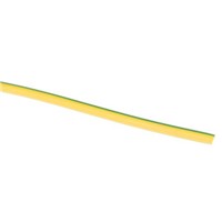 HellermannTyton PVC Green/Yellow Protective Sleeving, 2mm Diameter, 100m Length