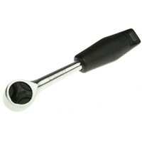 Stanley 1/4 in Socket Wrench, Square Drive With Ratchet Handle