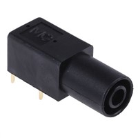 Staubli Black Female Banana Plug - Bolt, 1kV