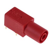 Staubli Red Female Banana Plug - Bolt, 1kV