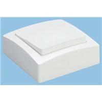 White 10 A Reciprocating Light Switch White Screwless NF, 250 V ac Not Illuminated IP2X 2 2, Oteo