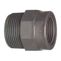 Georg Fischer Straight Reducer PVC Pipe Fitting, 1/2in