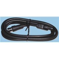 TV lead plug plug 9.52mm 1.50m black