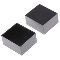 Blk ABS 1mm wall potting box,40x35x20mm