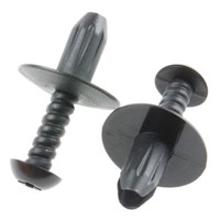 Black Plain Nylon Snap Rivet, 1.5  6 mm Thickness