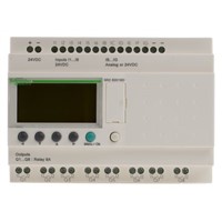 Schneider Electric Zelio Logic Module, 24 V dc Relay, 12 x Input, 8 x OutputWith Display