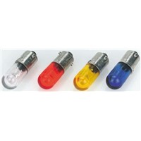 LED Reflector Bulb, BA9s, Yellow, Single Chip, 9 mm Lamp, 10mm dia., 28 V dc