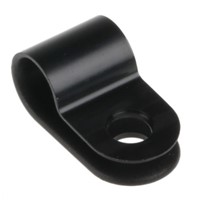 Black Nylon P-clip, 6.5mm Bundle Dia