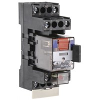 TE Connectivity DIN Rail Non-Latching Relay - DPDT, 12V dc Coil