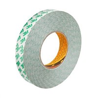 3M 9087 White Double Sided Plastic Tape, 25mm x 50m