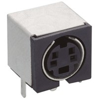 Lumberg 6 Pole Right Angle Miniature Din Socket Socket, 1A, 100 V ac