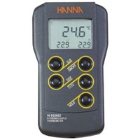 Hanna Instruments HI 935002 Digital Thermometer, 2 Input Recording, K Type Input