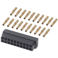 Datamate Connector Kit Containing 20 way DIL Female Shell, Crimps