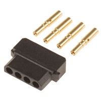 Datamate Connector Kit Containing 4 way SIL Female Shell, Crimps