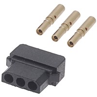 Datamate Connector Kit Containing 3 way SIL Female Shell, Crimps