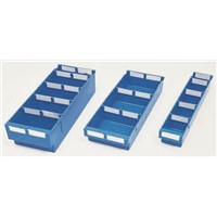 Linpac Storage Systems Blue Plastic Storage Bin, 80mm x 188mm x 500mm