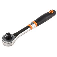 Bahco 1/2 in Socket Wrench, Square Drive With Ratchet Handle