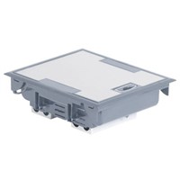 Legrand Grey Floor Box, 4 Compartments 255 mm x 215mm