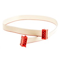 TE Connectivity Flat Ribbon Cable 250mm, IDC to IDC, 6 Ways, Cable assembly