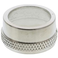 Adaptaflex Smooth Entry Bush Cable Conduit Fitting, Brass Silver Nickel Plated 20mm nominal size IP54