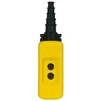 Schneider Electric Pendant Station Enclosure Harmony XACA, Polypropylene, 2 Cutouts, IP65 - Yellow