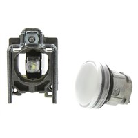 Schneider Electric, Harmony XB4, Panel Mount White LED Pilot Light, 22mm Cutout, IP66, IP67, IP69, IP69K, 3 A ac, 270