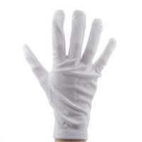 BM Polyco Nylon Gloves, Size 9, White, General Purpose