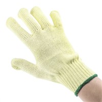 BM Polyco Touchstone Kevlar Gloves, Size 8, Yellow, Cut Resistant, Heat Resistant