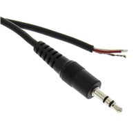 Switchcraft 3.5 mm Stereo Male Jack to Stripped &amp;amp; Tinned Audio Cable Assembly