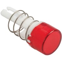 Red Round Push Button Lens for use with A8 Series