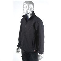 Dickies Black Softshell Jacket, Men's, M, Waterproof