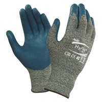 Ansell Hyflex Kevlar Nitrile-Coated Gloves, Size 10, Blue, Cut Resistant, Heat Resistant