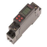 1 Channel Digital DIN Rail Time Switch Measures Minutes, 230 V ac