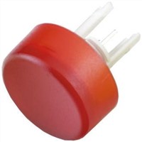 Red Round Push Button Lens for use with 19 Series