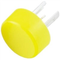 Yellow Round Push Button Lens for use with 19 Series