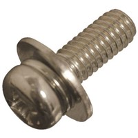 Yahata Neji M2 x 4mm Steel Pan Head Sems Screw, Plain Washer